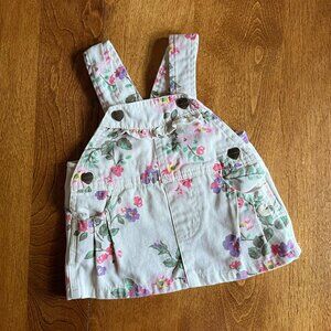 Carhartt floral ruffle overalls dress 3m